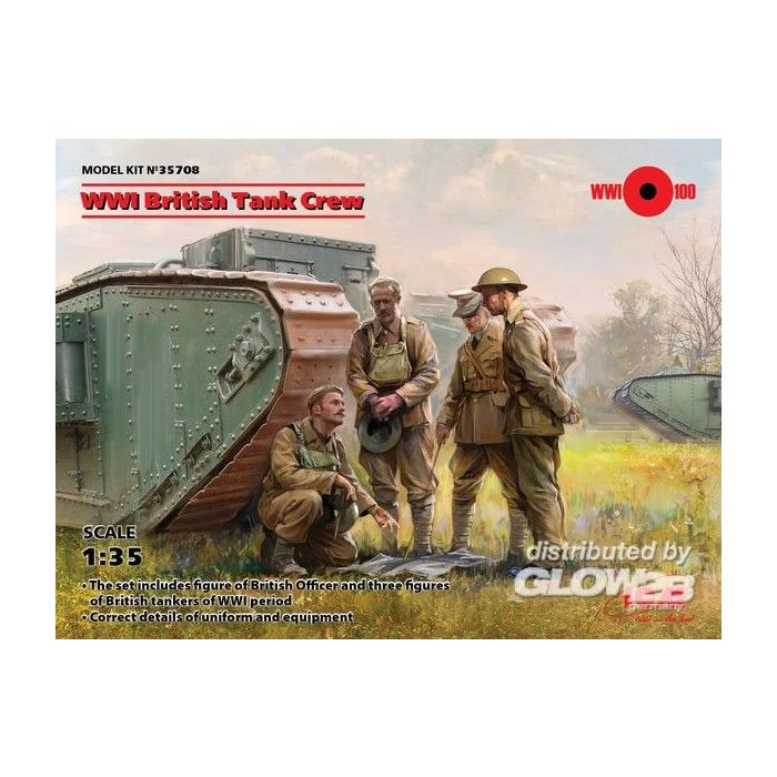 WWI British Tank Crew (4 figures) 
