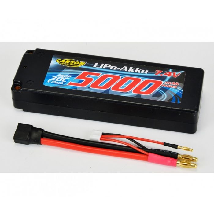 7,4V/5000mAh 30C LiPO Battery T-Pl. HC
