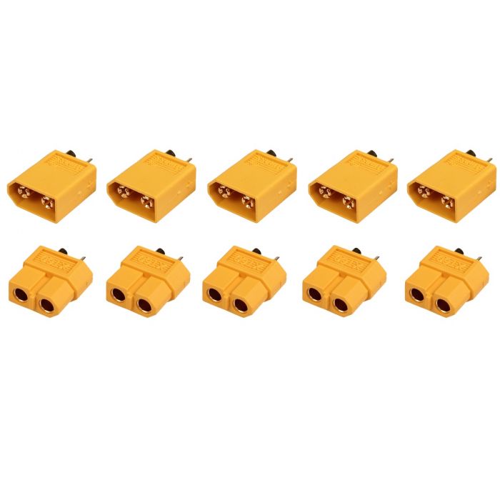 XT60 3,5mm Goudcontacten geel - 5 sets
