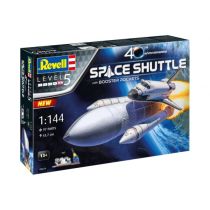 Cadeauset Space Shuttle & Booster Raketten, 40th. Revell modelbouwpakket met basisaccessoires