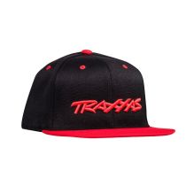 TRAXXAS - TRX1183-BLR - Trucker Cap schwarz/Logo rot, flacher Schirm