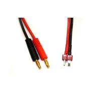 Laadkabel Deans 30cm 14AWG --< 4mm Goudcontacten