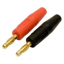 Banana Plug 4mm gold plated Pair