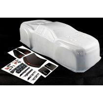 TMT Body "UNBREAKABLE" Wit - incl. stickers voor Rustler