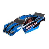 TRAXXAS - TRX3750X - Karo Rustler (passt auch Rustler VXL) blau, kpl. lackiert