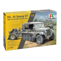 Italeri 1/35 SD.KFZ. 10 DEMAG D7 W/7,5 CM LE. IG18 AND CREW