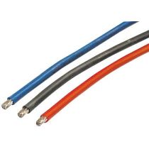 Siliconenkabel rood/zwart/blauw 4.0mm2 per stuk 30cm