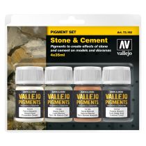 Vallejo Pigment Set "Stone & Cement" (4)