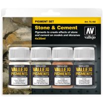 Vallejo Pigment Set "Stone & Cement" (4)