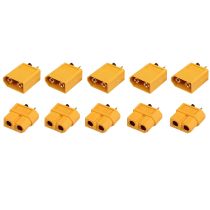 XT60 3,5mm Goudcontacten geel - 5 sets