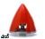 Spinner 38mm Red 3,17mm Shaft