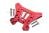 Aluminium 7075-T6 Dämpfersteher hinten rot