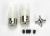 U-JOINTS (2)/3mm GRUB Schrauben (