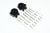 ALU REAR GEAR BOX MOUNTS (MULTIPLE POSITIONING HOLES) -28PCS