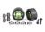 Compleet wiel voor Wheelie bar 6061-T6 aluminium groen (2)