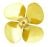 Brass Power Prop4Bl-60-L-3/16