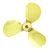 Brass Propeller3Bl-35-L-1/8