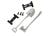 Schaufel, Axt, Accessory-Halzer + Montage-Hardware