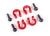 Bumper D-Ringen 6061-T6 aluminium rood