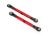 L/R Gewindestange Camber 87mm vo/hi Alurohr rot eloxiert