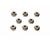 4mm Serrated Whl Nut Bla (8)