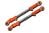 Aluminium & Edelstahl Spurstange oben hinten orange