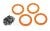 Beadlock Rings Orange (2.2') Alu (4) + Schrauben