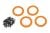 Beadlock Rings Orange (1.9') Alu (4) + Schrauben