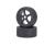 1:8 On-Road Tyre/Wheel-Set, black (2)