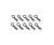 Body pins 14 mm, 10 pieces, black