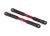 Spoorstang 7075-T6 aluminium rood 120mm voorzijde (2)