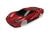 Karosserie Ford GT, rot (lackiert + Aufkleber)