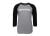 SLVR Raglan shirt met lange mouwen grijs/zwart M