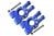 Aluminium 7075-T6 Radträger hinten blau