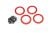 Beadlock Rings Rot (2.2') Alu (4) + Schrauben