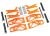 Wishbone set oranje met trekstangen, steekassen, veren