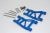 ALUMINIUM REAR LOWER SUSPENSION ARM  - 1PR blue