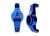 Caster blocks Alu blau l/r