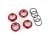 Federteller Alu rot GT-Maxx (4) (mit O-Ring)