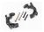 Extreme Heavy Duty C-Hubs zwart l/r met kleine onderdelen