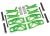 Wishbone set groen met trekstangen, steekassen, veren