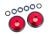 Compleet wiel Wheelie bar 6061-T6 aluminium rood (2)