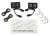 Seitenspiegel schwarz li/re / Retainers (2) / Karo-Clips (4)