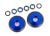 Compleet wiel Wheelie bar 6061-T6 aluminium blauw (2)