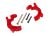 Extreme Heavy Duty C-Hubs rood l/r met kleine onderdelen