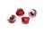 Kragen-Stoppmutter 5mm Alu verzahnt (4) rot