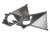Querlenker-Halter oben vorn l&r (satin schwarz chrome-plated