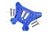 Aluminium 7075-T6 Dämpfersteher hinten blau
