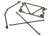 Rohrrahmen-Chassis, Center-Support, Käfig oben, Käfig-Suppor