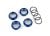 Federteller Alu blau GT-Maxx (4) (mit O-Ring)